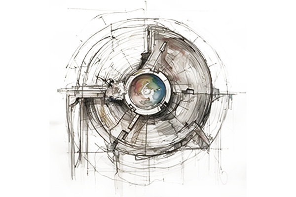 Dystopian version of Google Chrome's icon